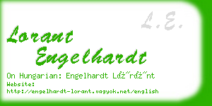 lorant engelhardt business card